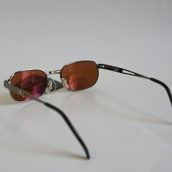 NWT Vintage 2k Rectangular Ni-Silver frame w/Spring Hinge Coppermax Sunglasses - Picture 8 of 9
